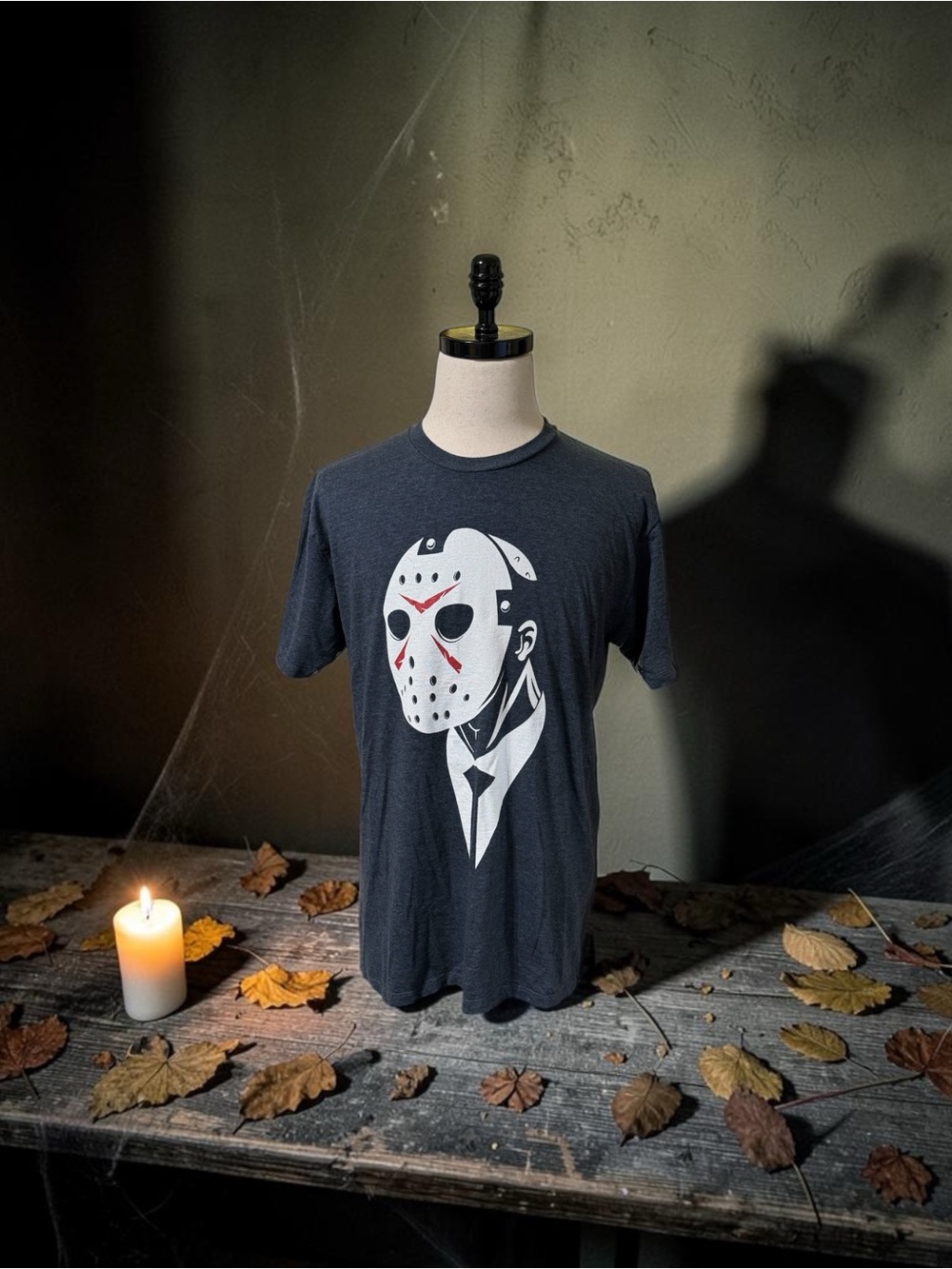 Tee Public Dress to Kill Friday the‎ 13th Jason Voorhees T-Shirt SZ LG